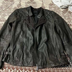 All Saints convoy leather jacket
